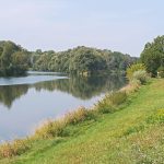 lech mouth, danube on the right, the danube ried