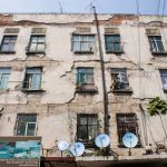 Facade of an Old Apartment Building